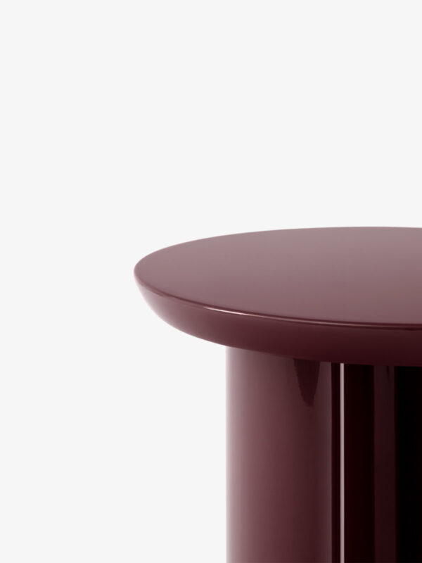table d'appoint Tung, Burgundy Red