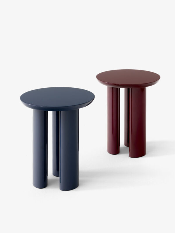 table d'appoint Tung, Burgundy Red