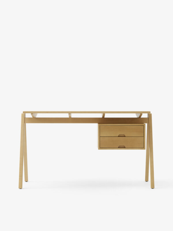 Bureau Daystak RD3, 2 Tiroirs, Hêtre naturel