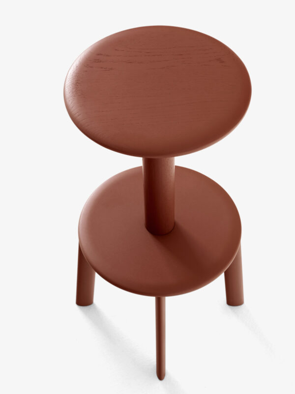 Tabouret Massif AV40, Rouge Braise, H.75 cm