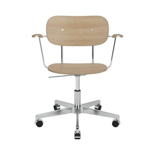 Chaise de bureau Co Task, Chêne naturel