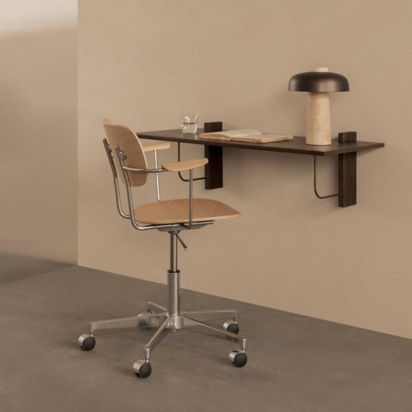 Chaise de bureau Co Task, Chêne naturel