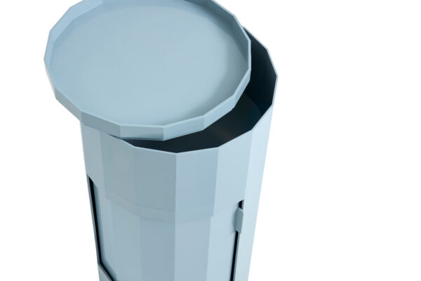 Facet cabinet, High, Misty Blue