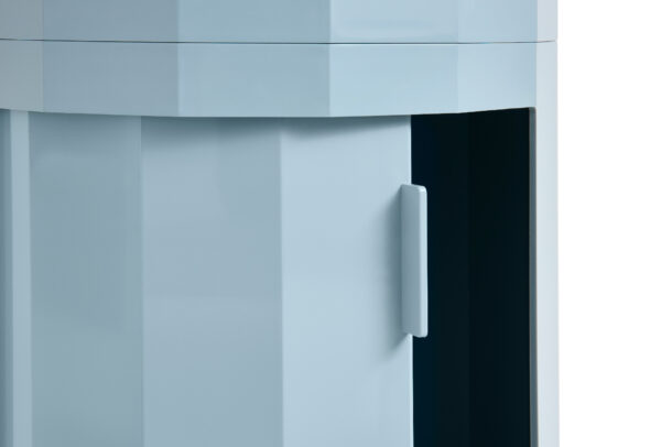 Facet cabinet, High, Misty Blue