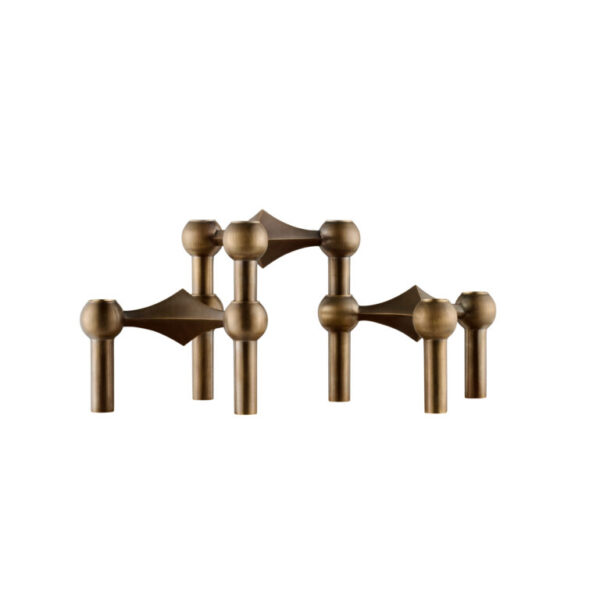 Bougeoir Stoff Nagel, Set de 3 pcs, Bronze