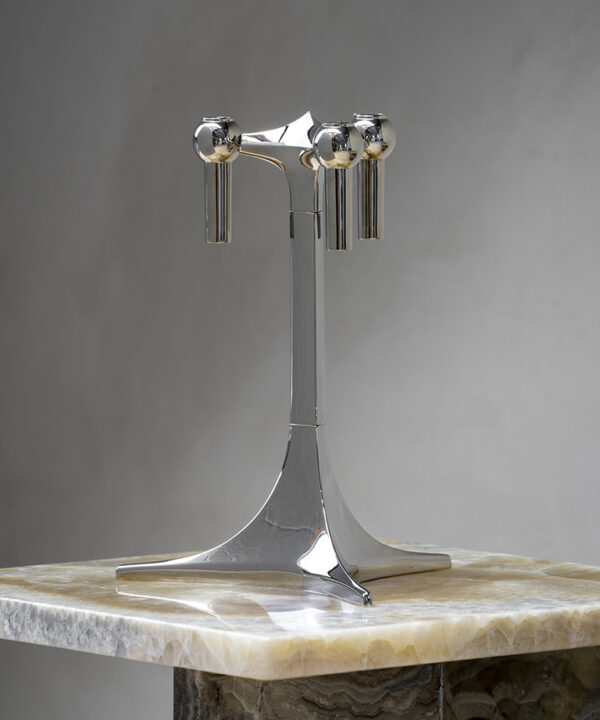 Chandelier Stoff Nagel, Chrome