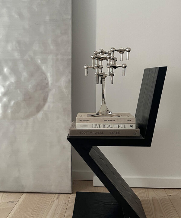 Chandelier Stoff Nagel, Chrome
