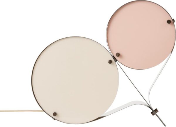 Lampe de table Coppia, Bronze , Ivory & Blush