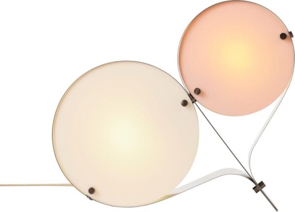 Lampe de table Coppia, Bronze , Ivory & Blush