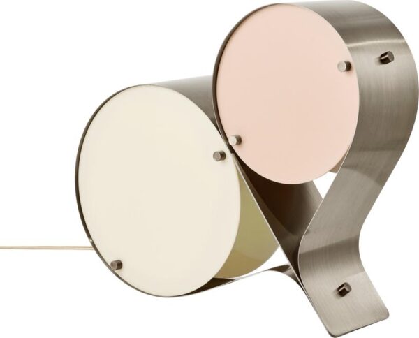 Lampe de table Coppia, Bronze , Ivory & Blush