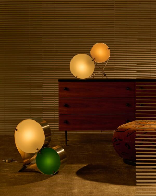 Lampe de table Coppia, Bronze , Ivory & Blush
