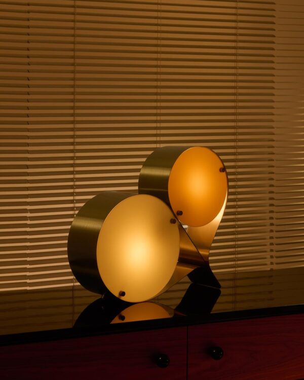 Lampe de table Coppia, Bronze , Ivory & Blush