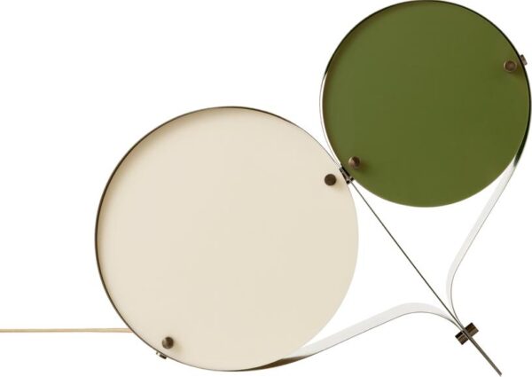 Lampe de table Coppia, Bronze, Ivory & Olive
