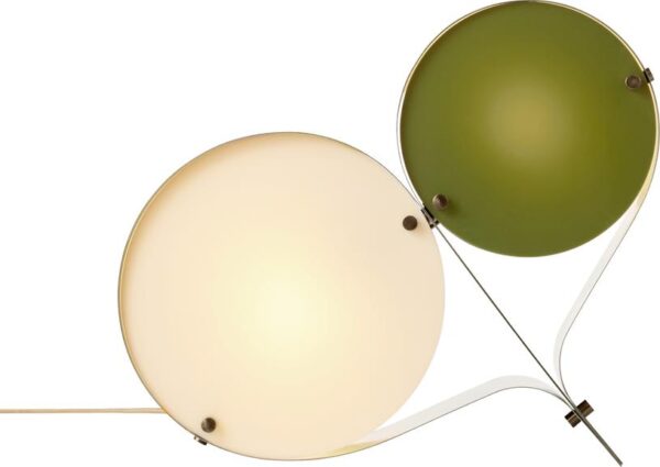 Lampe de table Coppia, Bronze, Ivory & Olive