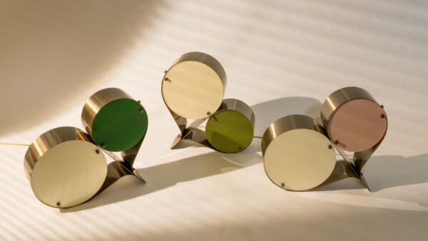 Lampe de table Coppia, Bronze, Ivory & Olive
