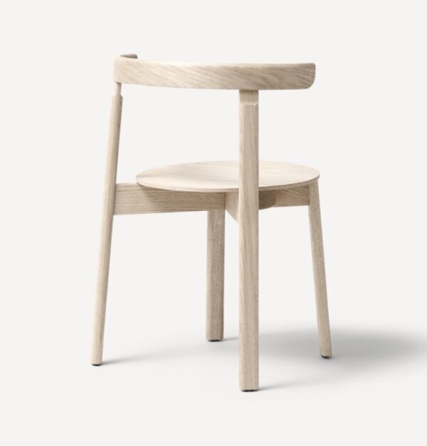 Lunar chaise, chêne blanchi