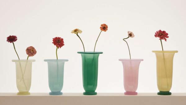 Empire Vase Large - Lemon/Green base