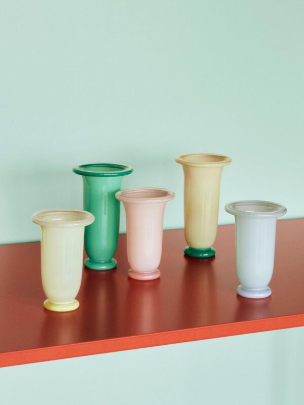 Empire Vase Large - Lemon/Green base