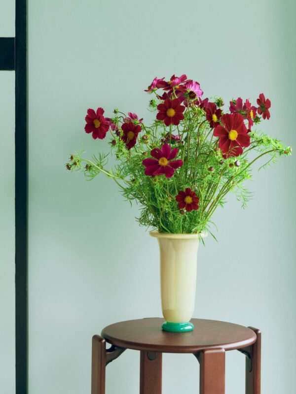 Empire Vase Large - Lemon/Green base
