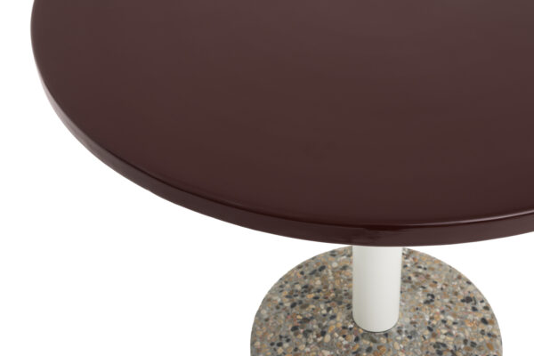 Ceramic Table - Ø70 - Bordeaux