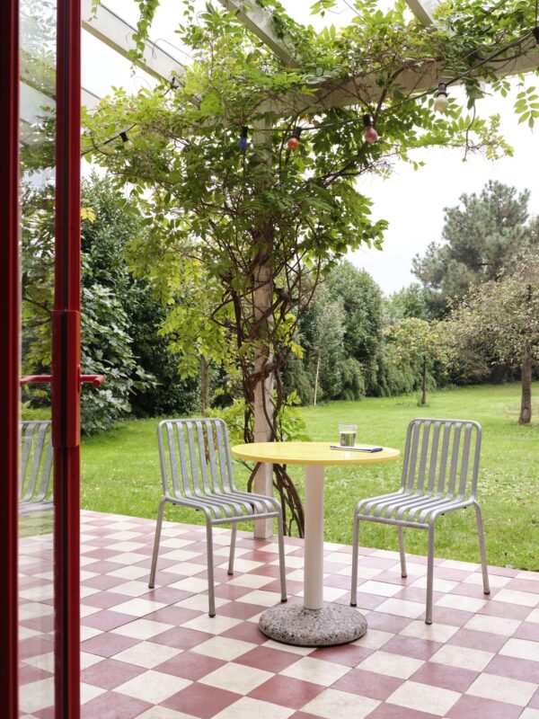 Ceramic Table - Ø70 - Bright Yellow