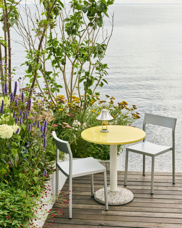 Ceramic Table - Ø70 - Bright Yellow