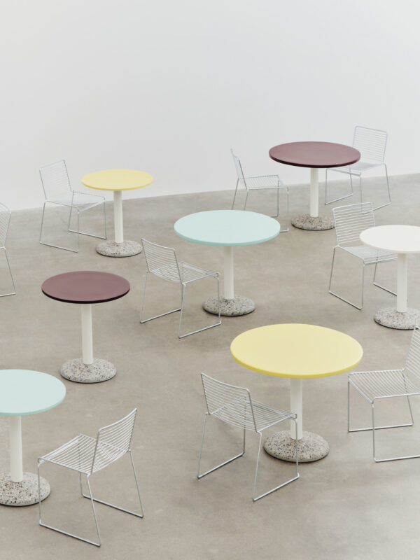 Ceramic Table - Ø70 - Warm White