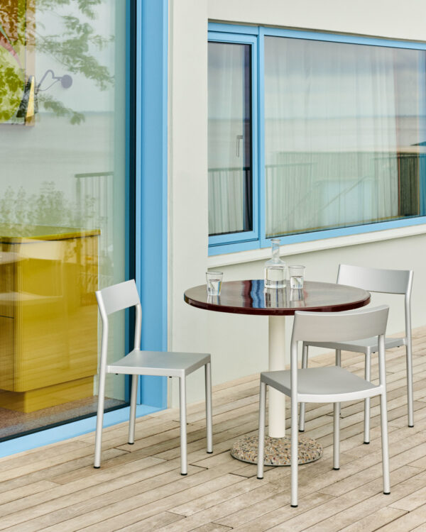 Ceramic Table - Ø90 - Bordeaux