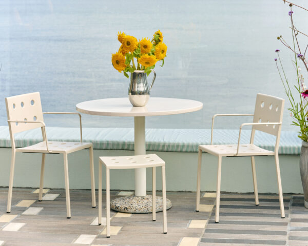 Ceramic Table - Ø90 - Warm White