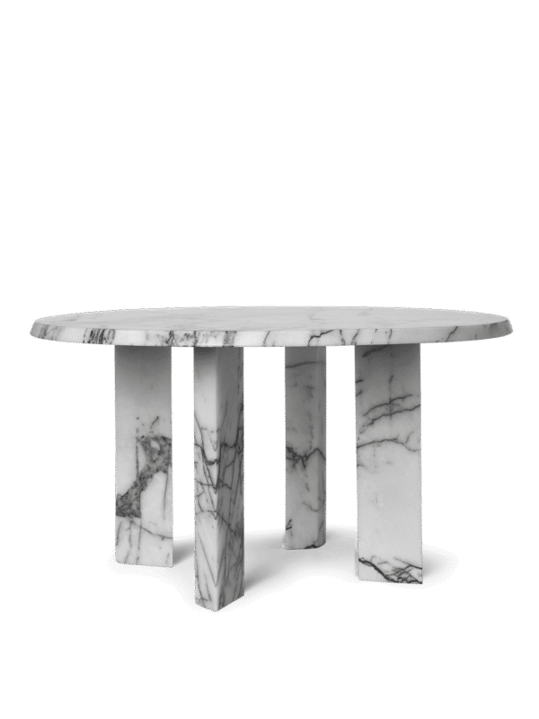 Taula Coffee Table - white marble – Modèle d'exposition -30%