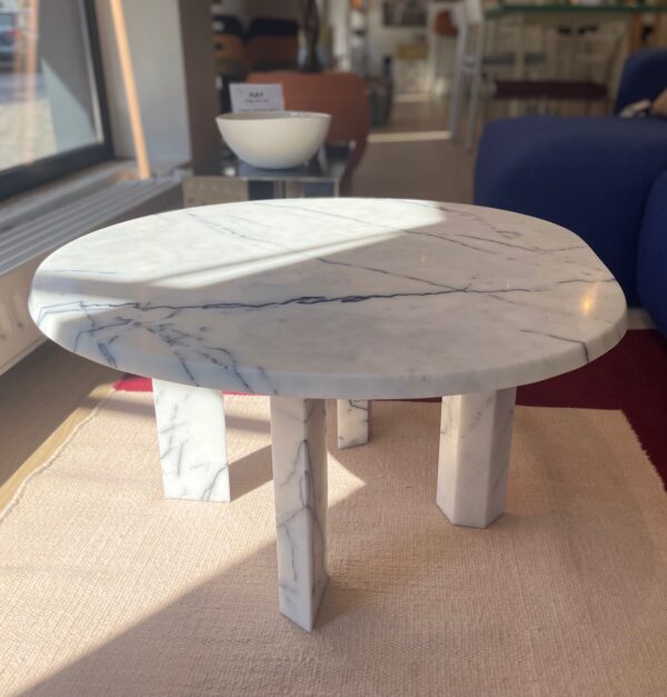 Taula Coffee Table - white marble – Modèle d'exposition -30%