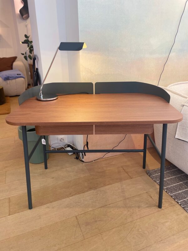Bureau Victor - Noyer/Gris Ardoise – Modèle d’exposition -40%