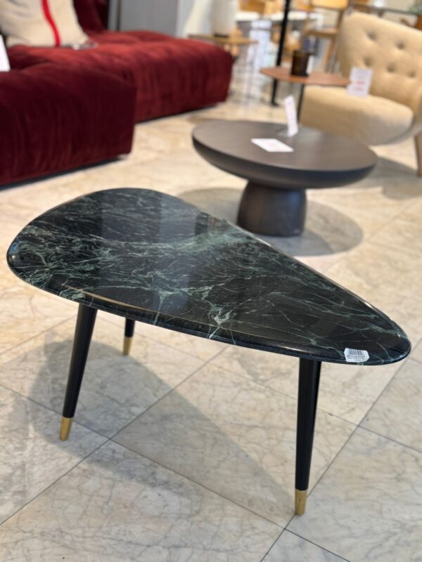 Table 50's , Plateau en marbre vert – Modèle d'exposition -50%