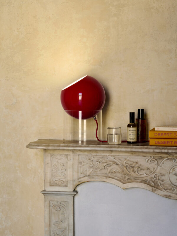 Lampe de table Topan VP13, Rouge vermillon