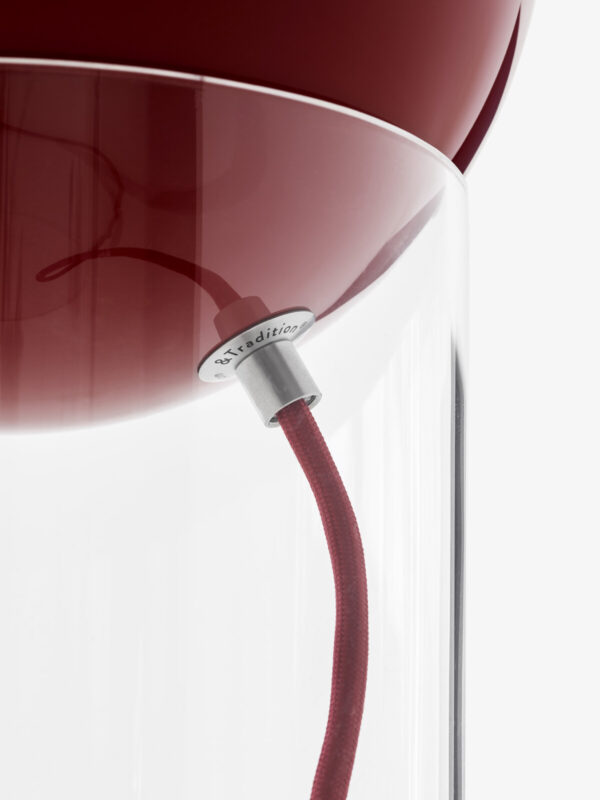 Lampe de table Topan VP14, Rouge vermillon