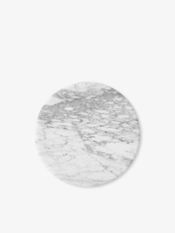 Plateau en marbre blanc de Carrare pour Wire stool
