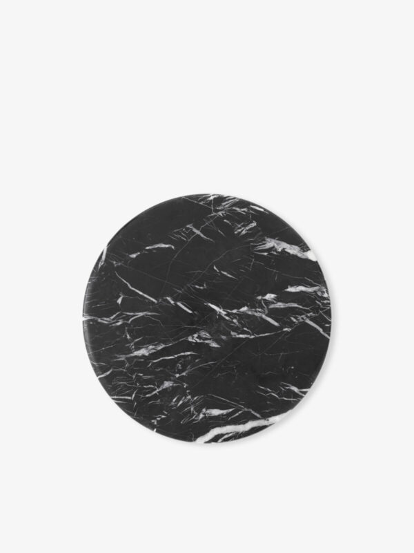 Plateau en marbre Nero Marquina pour Wire stool