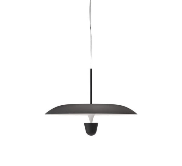 Suspension Kantarell, Blanc et Noir, Diamètre 55 cm