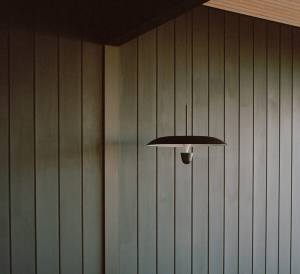Suspension Kantarell, Blanc et Noir, Diamètre 55 cm