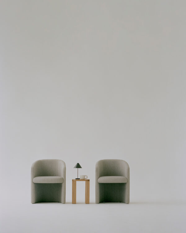 Tabouret Atlas, Chêne fumé
