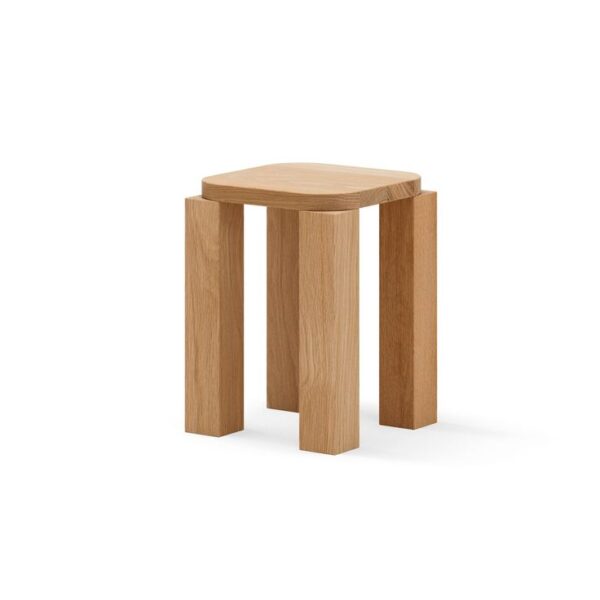 Tabouret Atlas, Chêne naturel