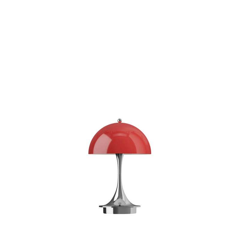 Lampe portable Panthella 160 The Originals,Opal Rouge et Chrome