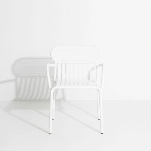 Set de 2 chaises avec accoudoirs Weekend,Blanc