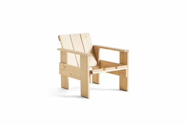 Fauteuil Lounge CRATE, Pin naturel